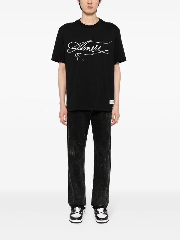 AMIRI || Stitch Cotton Regular Fit T-Shirt - FASHION MYST 