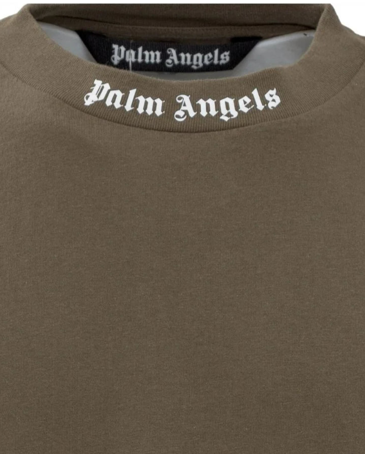 PALM ANGELS || T-Shirt With Back Logo Print T-shirt - FASHION MYST 