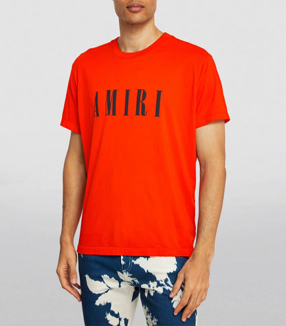 AMIRI || Orange Core Logo T-Shirt - FASHION MYST 