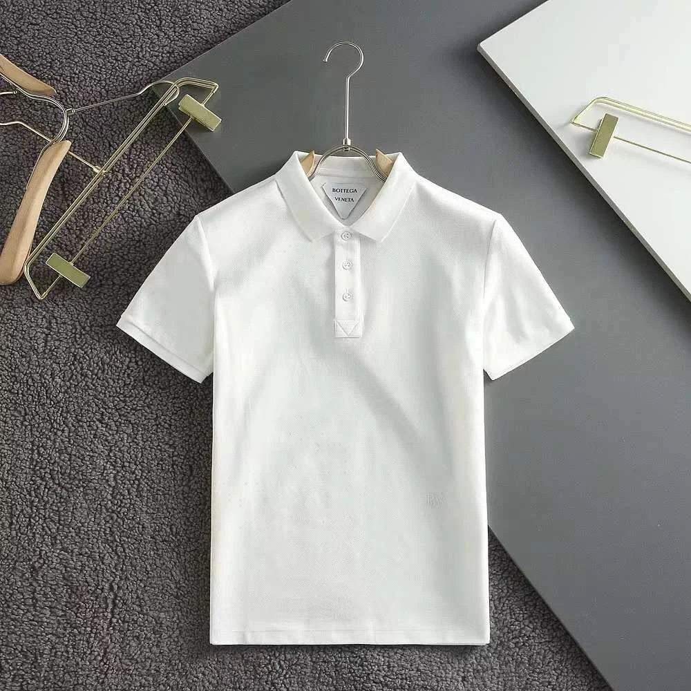 BOTTEGA || Slim-Fit Cotton-Piqué Polo Shirt - FASHION MYST 