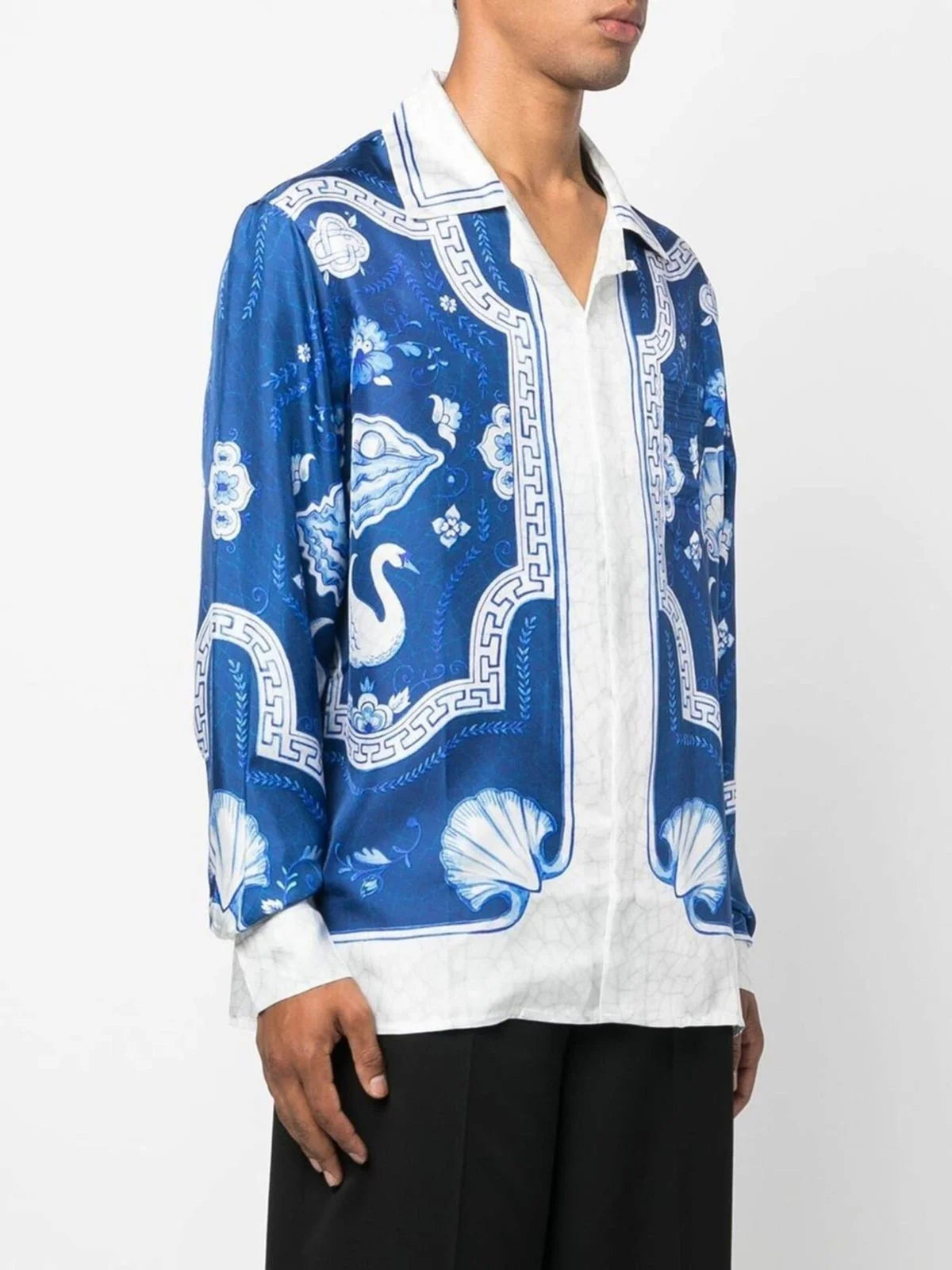 CASABLANCA || Blue 'Plat A Dessert' Shirt - FASHION MYST 