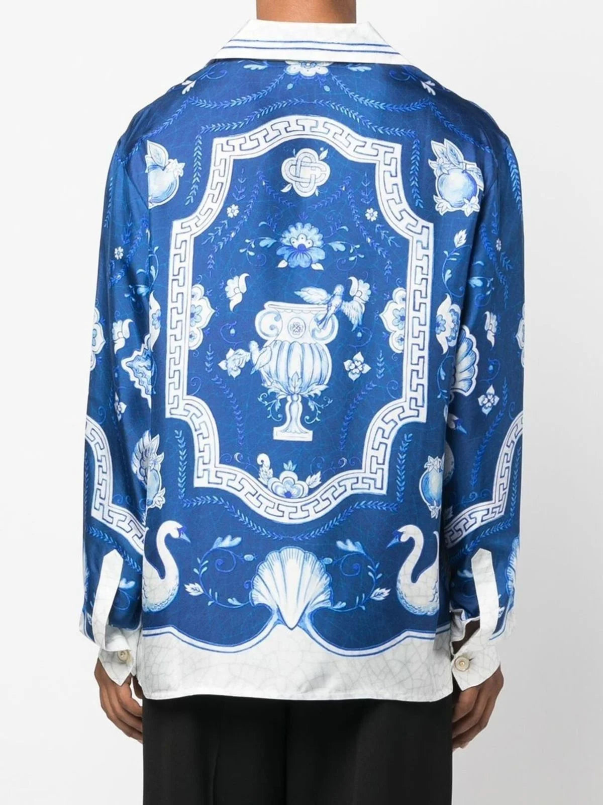 CASABLANCA || Blue 'Plat A Dessert' Shirt - FASHION MYST 