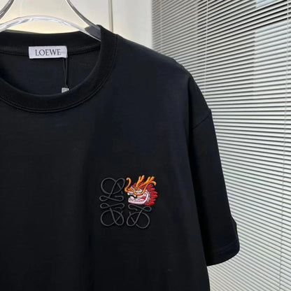 LOEWE || Short Sleeve Anagram Logo T-Shirt / BLACK - FASHION MYST 