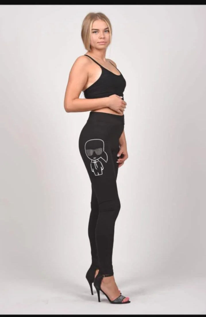 KARL LAGERFELD || Ladies Active Wear Leggings/Tights For Ladies - FASHION MYST 