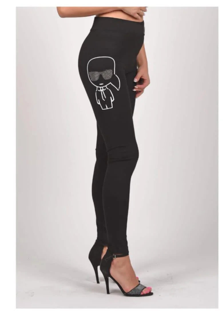 KARL LAGERFELD || Ladies Active Wear Leggings/Tights For Ladies - FASHION MYST 