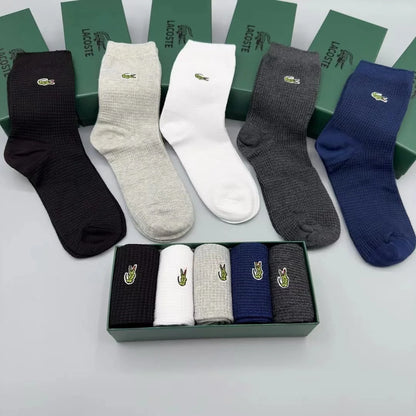 LACOSTE || Sport High-Cut Socks Pack Of Five Pair - FASHION MYST 