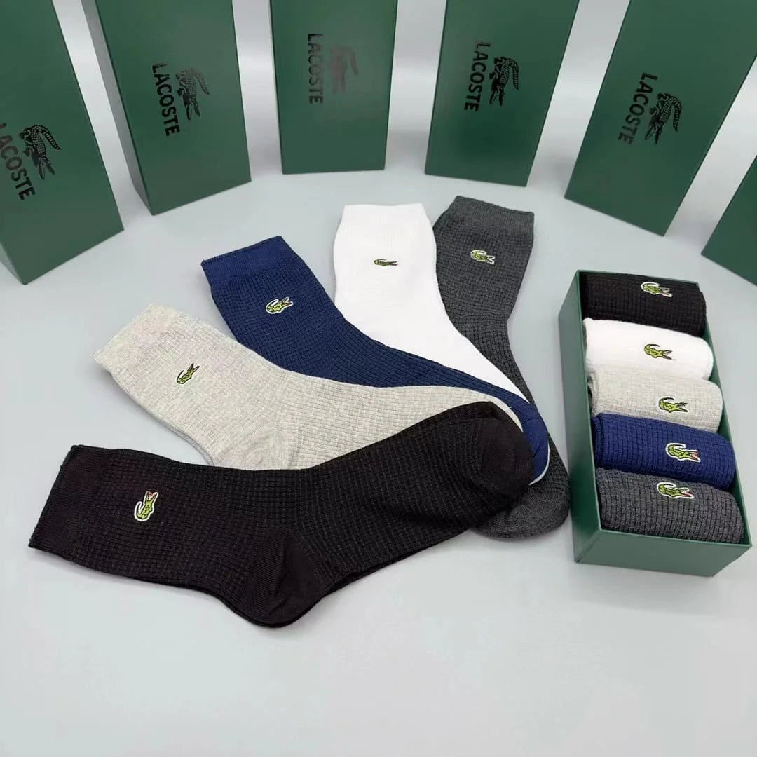 LACOSTE || Sport High-Cut Socks Pack Of Five Pair - FASHION MYST 