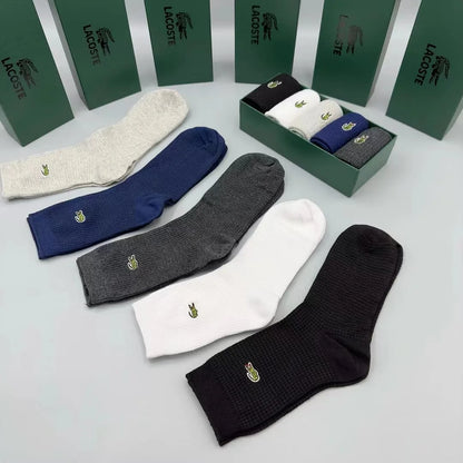 LACOSTE || Sport High-Cut Socks Pack Of Five Pair - FASHION MYST 