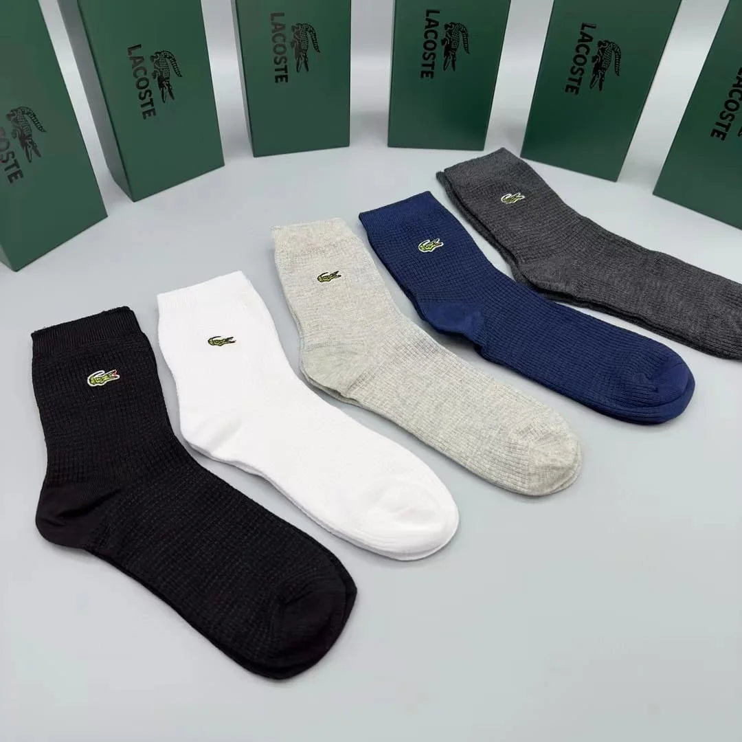 LACOSTE || Sport High-Cut Socks Pack Of Five Pair - FASHION MYST 