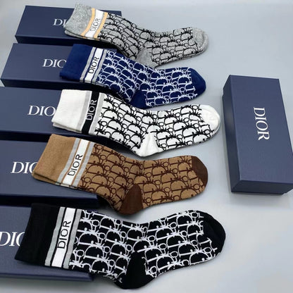 CHRISTIAN DIOR || Dior Homme All Over CD Logo Print Socks - FASHION MYST 