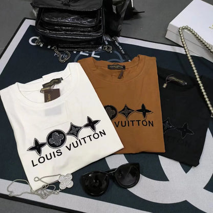 LOUIS VUITTON || Luxury Logo Print T-Shirt For Girls - FASHION MYST 