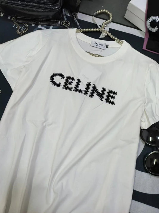 CELINE || Cotton Short-Sleeves T-Shirt For Girl - FASHION MYST 