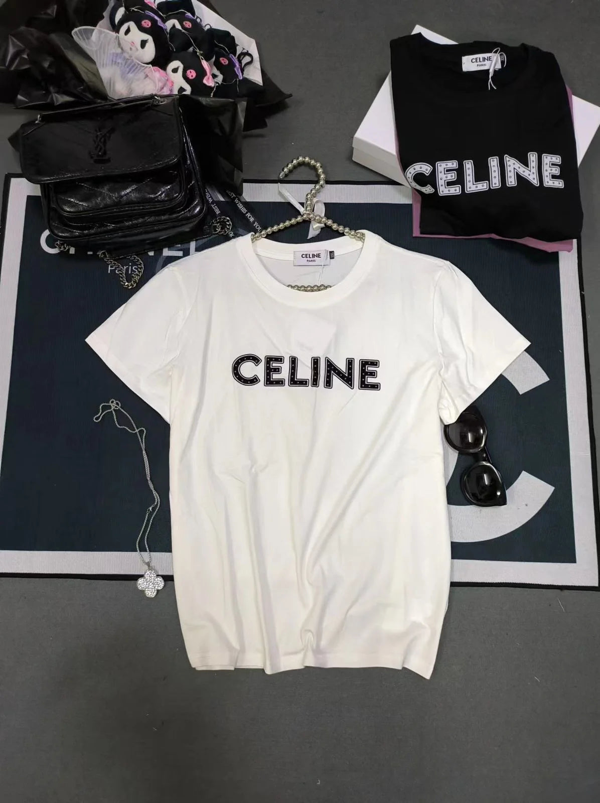 CELINE || Cotton Short-Sleeves T-Shirt For Girl - FASHION MYST 