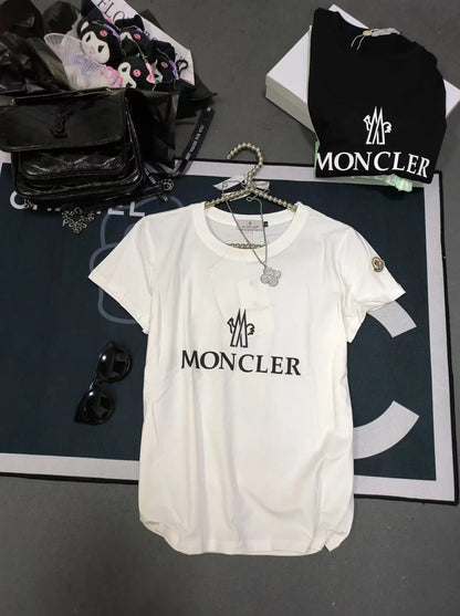 MONCLER || Women's Appliqué-Logo Cotton T-Shirt - FASHION MYST 