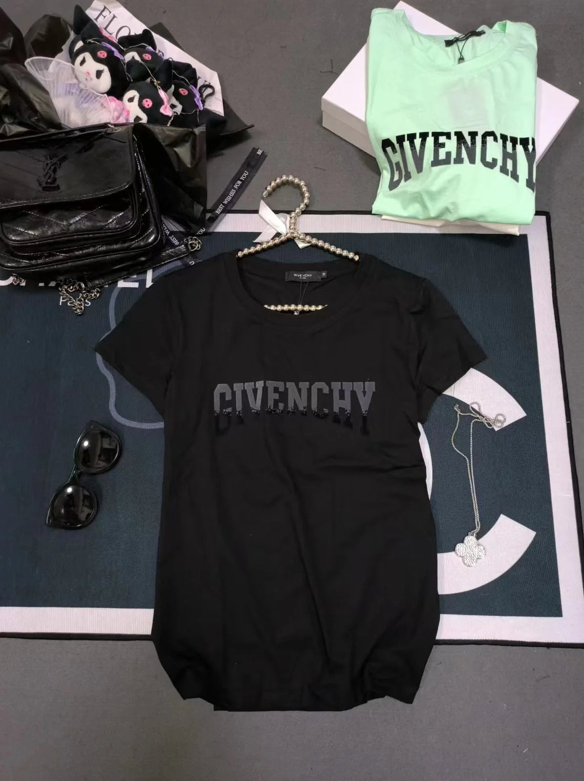 GIVENCHY || Logo-Print Cotton T-Shirt For Girls - FASHION MYST 