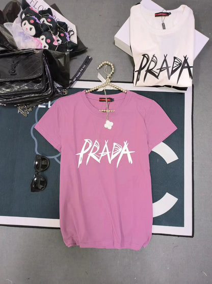 PRADA || Logo T-shirt In Cotton Jersey For Girls - FASHION MYST 