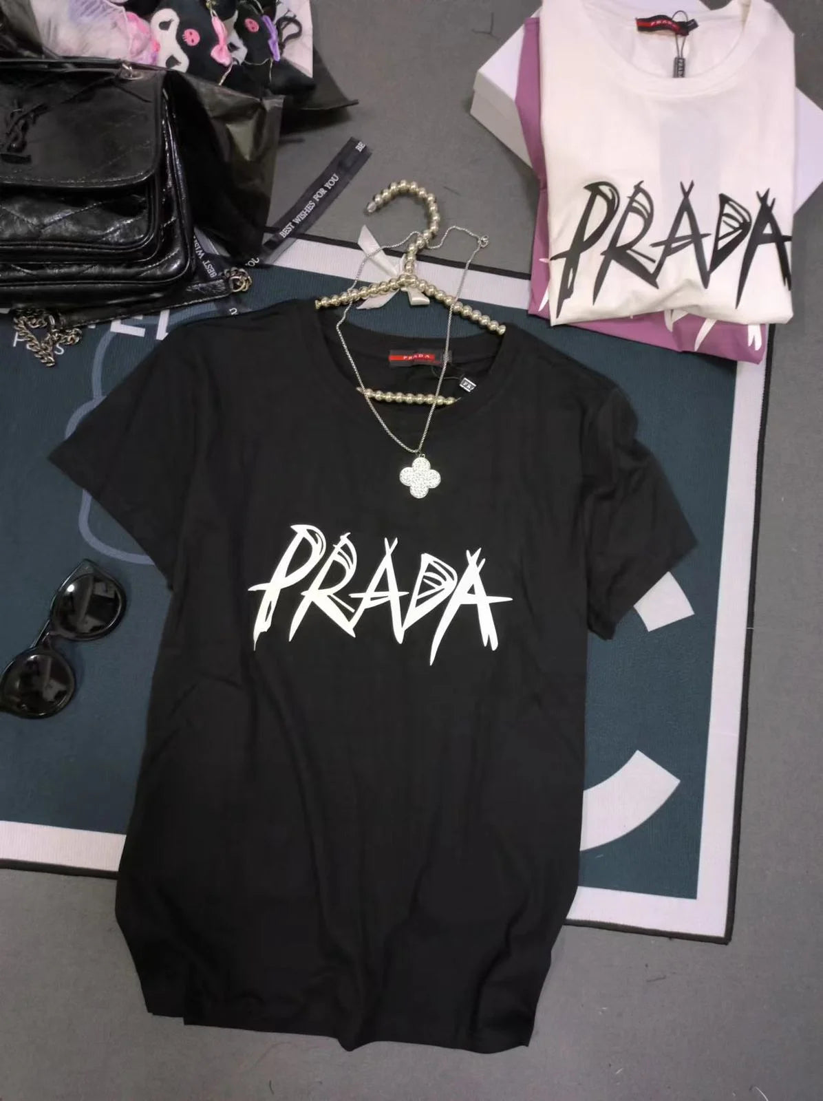 PRADA || Logo T-shirt In Cotton Jersey For Girls - FASHION MYST 