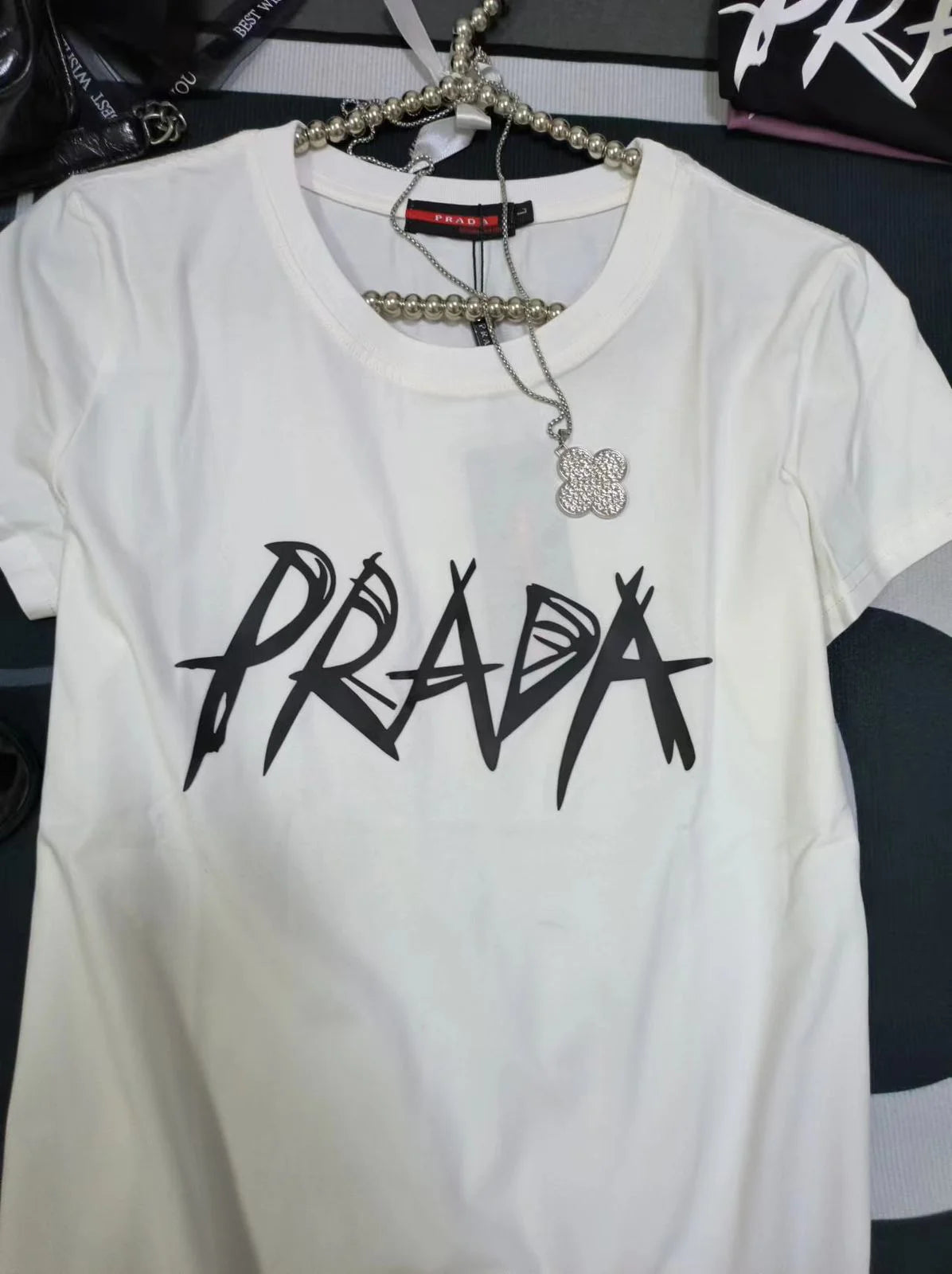 PRADA || Logo T-shirt In Cotton Jersey For Girls - FASHION MYST 