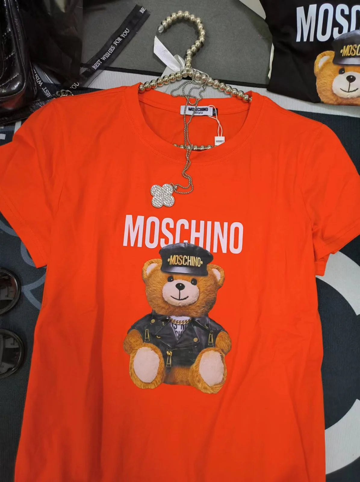 MOSCHINO COUTURE || Women's Archive Big Teddy Print T-Shirt - FASHION MYST 