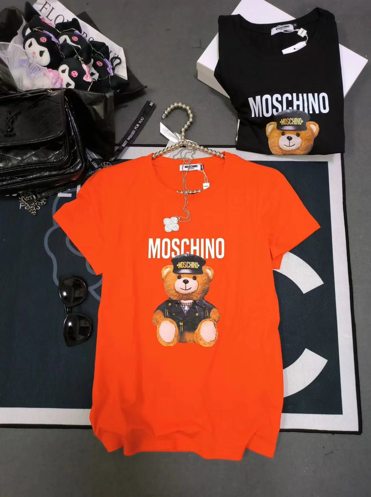 MOSCHINO COUTURE || Women's Archive Big Teddy Print T-Shirt - FASHION MYST 