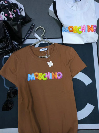 MOSCHINO || Oversized Rainbow Logo T-shirt - FASHION MYST 