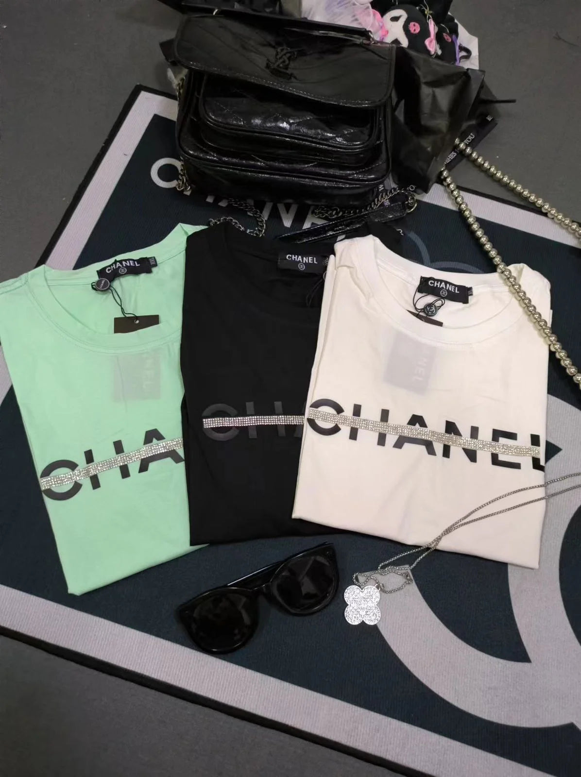 CHANEL || Chanel Text Logo T-Shirt For Girls - FASHION MYST 