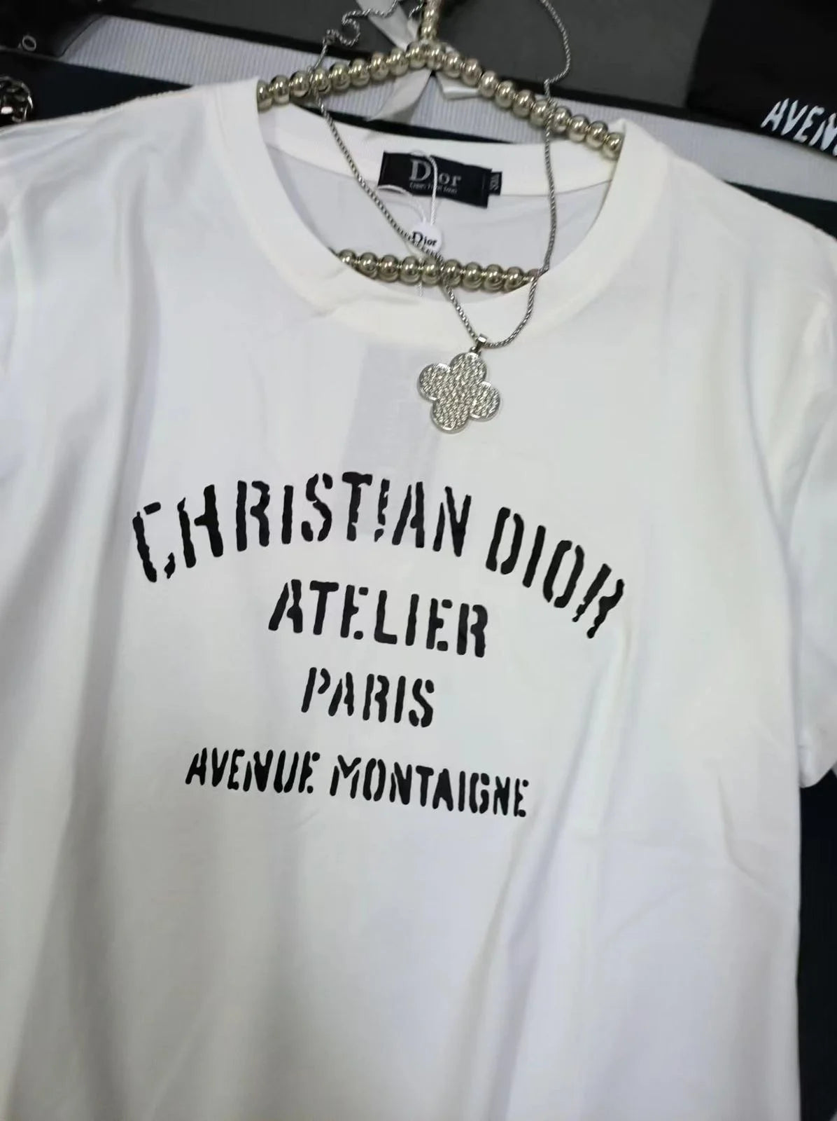 DIOR || Christian DIOR Atelier Salute Designer Series Print Short Sleeve For Girls - FASHION MYST 