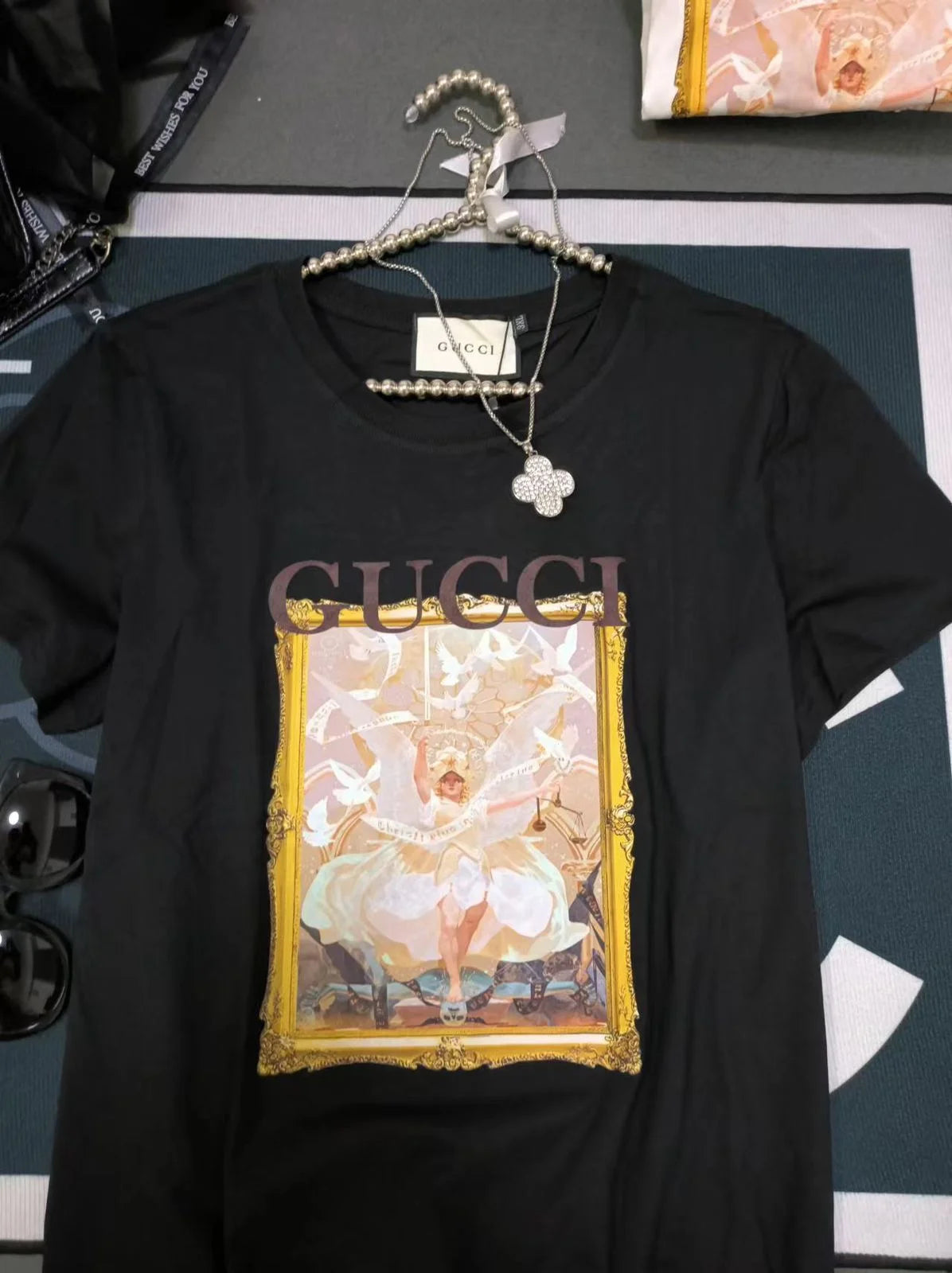 GUCCI || Logo Printed Cotton Short Sleeve T-Shirt For Girls - FASHION MYST 