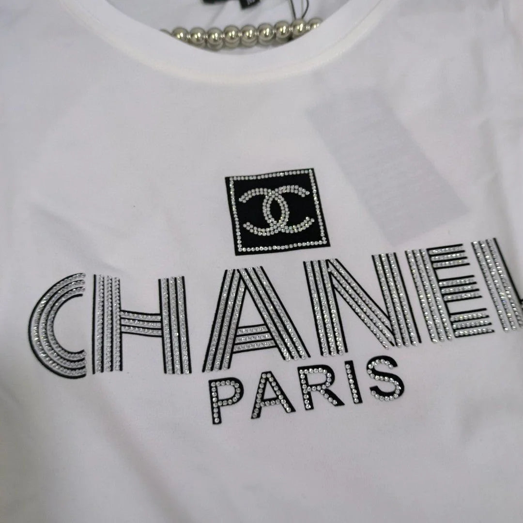 CHANEL || Chanel Paris Text Logo T-Shirt For Girls – FASHION MYST