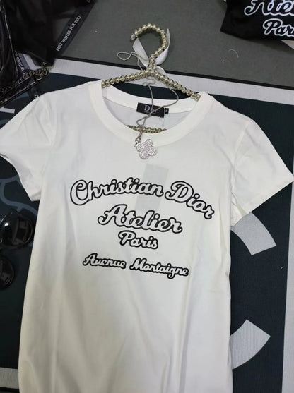 CHRISTIAN DIOR || Relaxed-Fit Christian Dior Atelier Paris Logo T-Shirt - FASHION MYST 