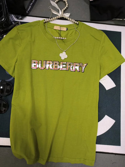 BURBERRY || Luxury T-Shirt With BURBERRY Logo Print For Girls - FASHION MYST 