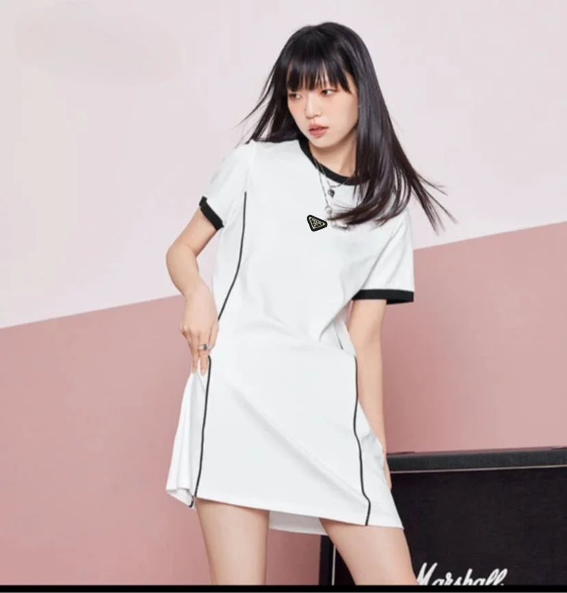 PRADA || Krystal Flared Minidress For Girls - FASHION MYST 