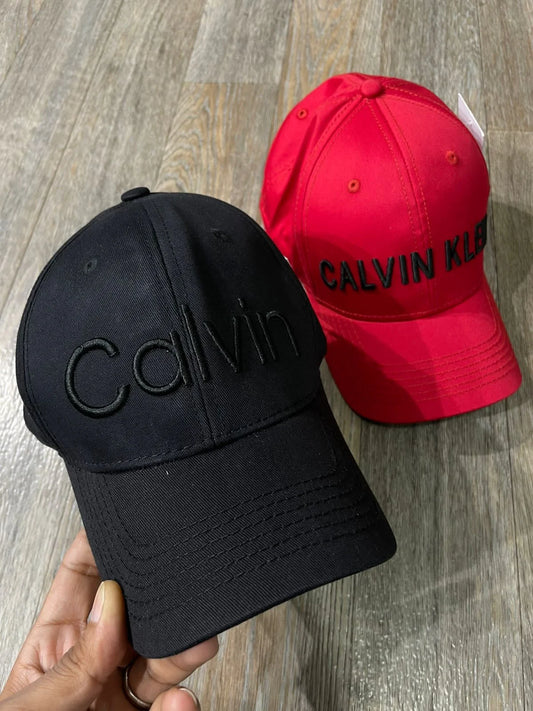 CALVIN KLEIN || Adjustable Back Strap Details Monogram Cap - FASHION MYST 