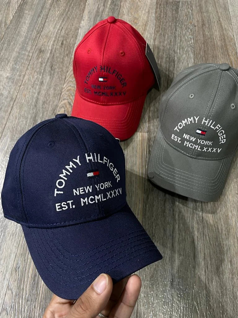 TOMMY HILFIGER || New York Logo Strapback Baseball Cap Adjustable - FASHION MYST 