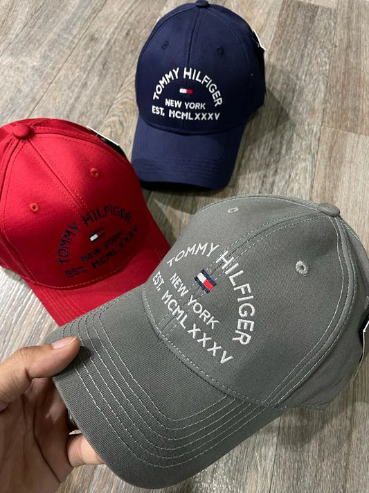 TOMMY HILFIGER || New York Logo Strapback Baseball Cap Adjustable - FASHION MYST 