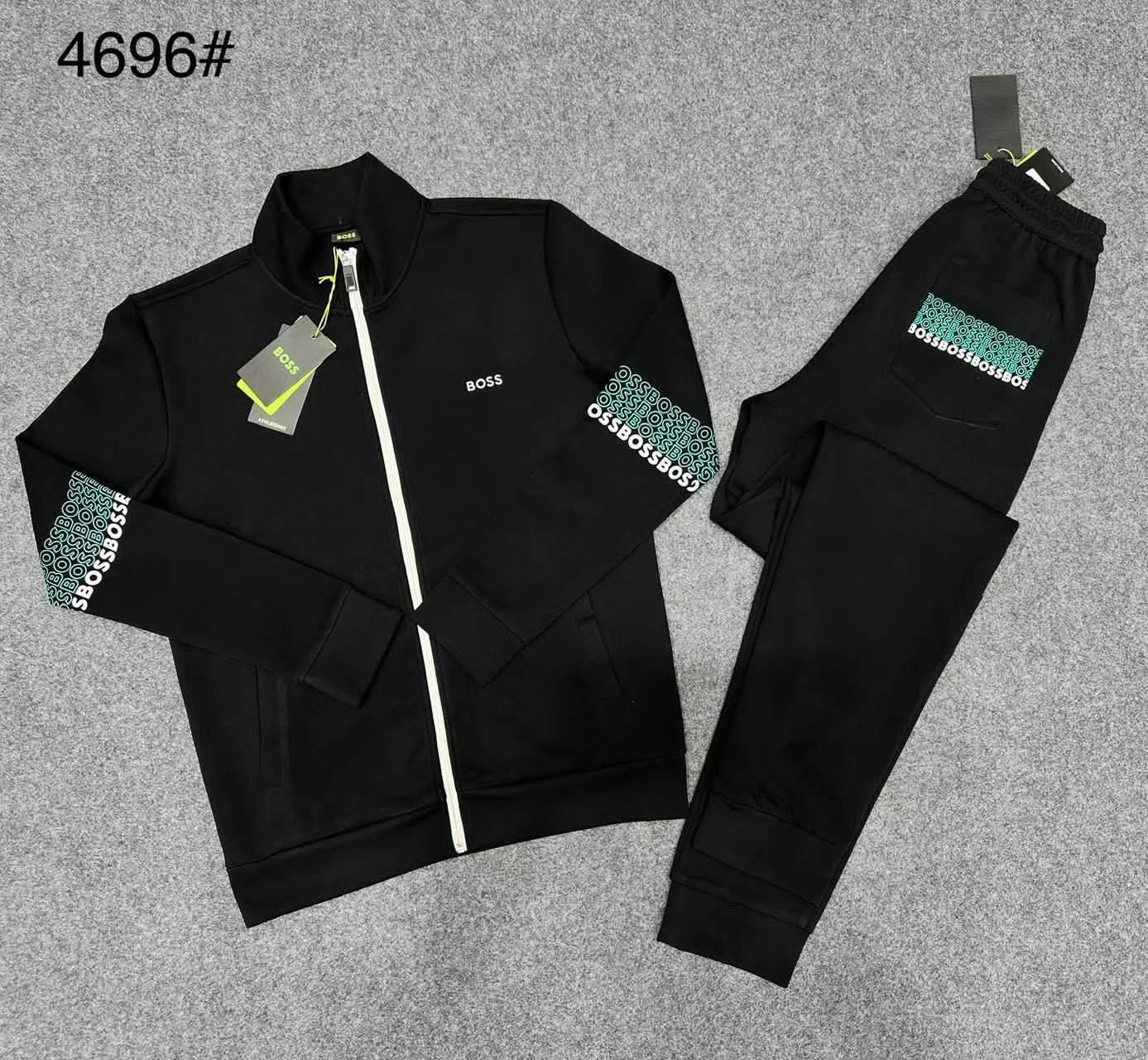 HUGO BOSS || Sweater Vest With Side Pockets And Logo Embroidery Tracksuit