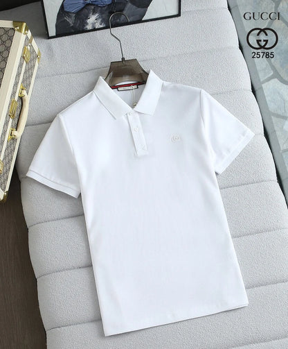 GUCCI || GG Logo Classic Cotton Pique Polo T-Shirt - FASHION MYST 