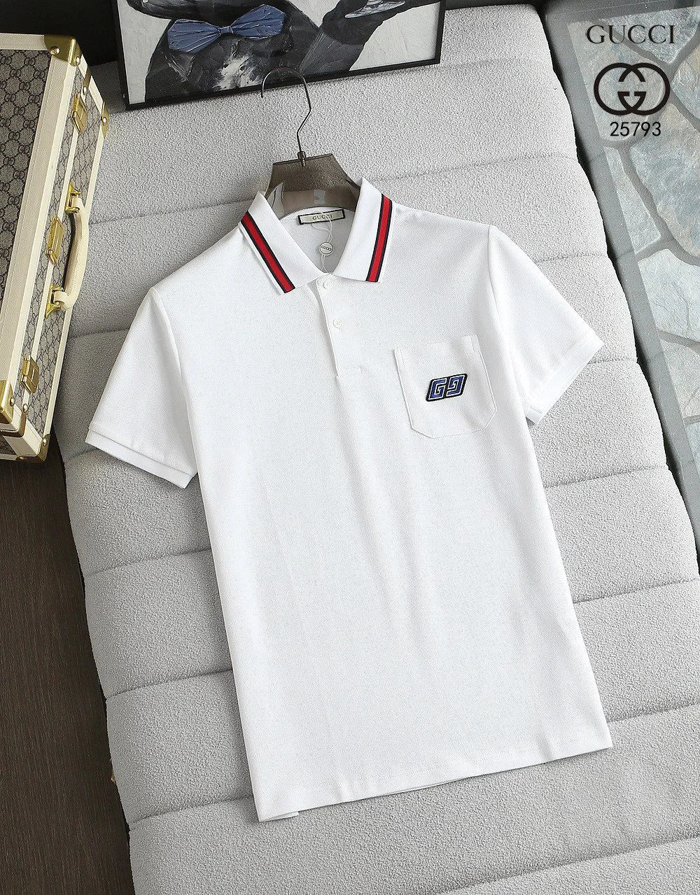 GUCCI || Square GG Piquet Polo T-Shirt - FASHION MYST 