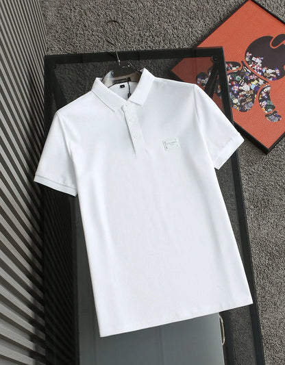 DOLCE & GABBANA || Cotton Polo T-Shirt With Brand Metal Logo