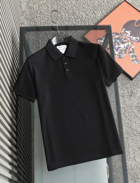 BOTTEGA VENETTA || Men's Solid Colour Cotton Pique Polo T-Shirt