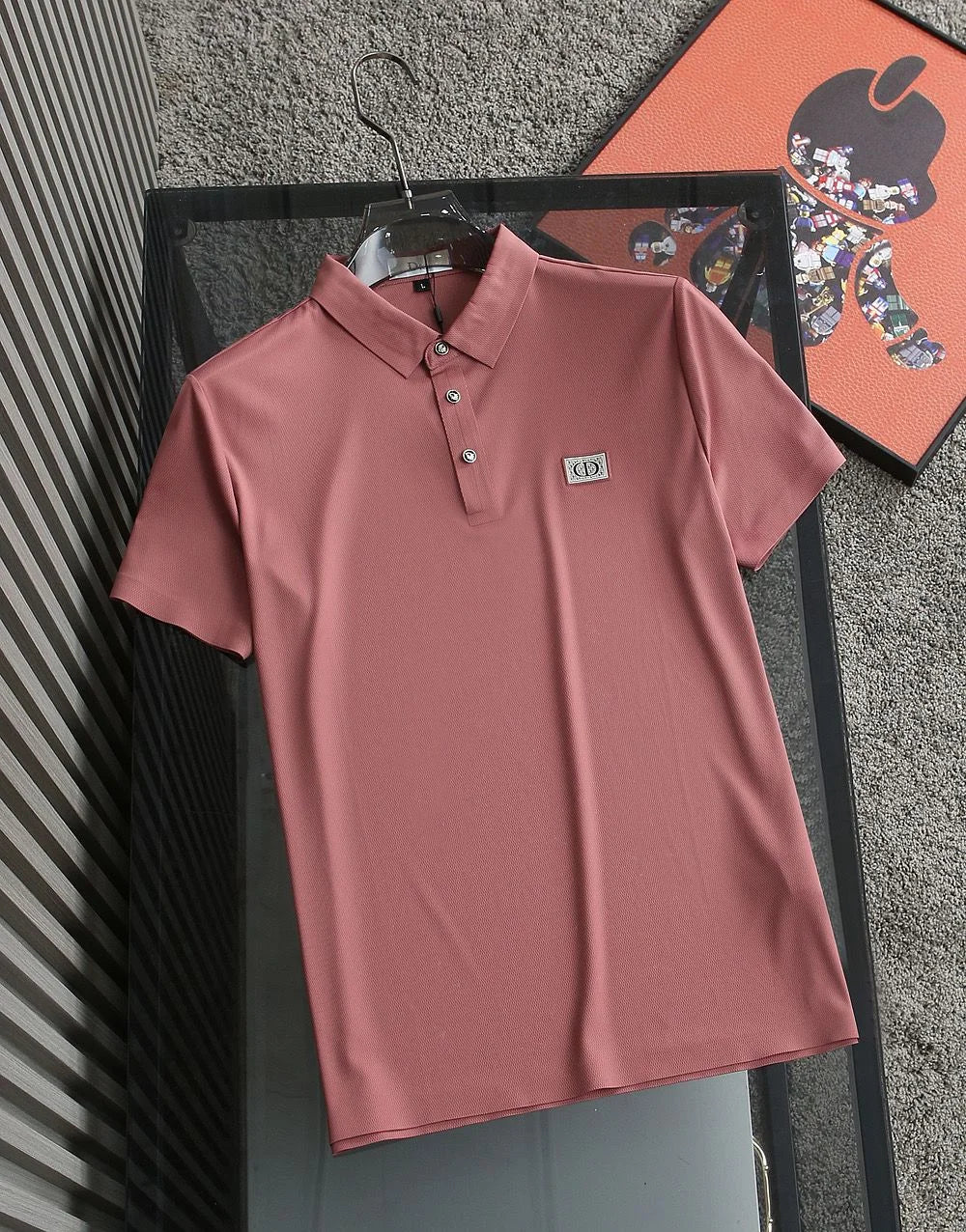 CHRISTIAN DIOR || Cotton Stretch Pique Polo T-Shirt