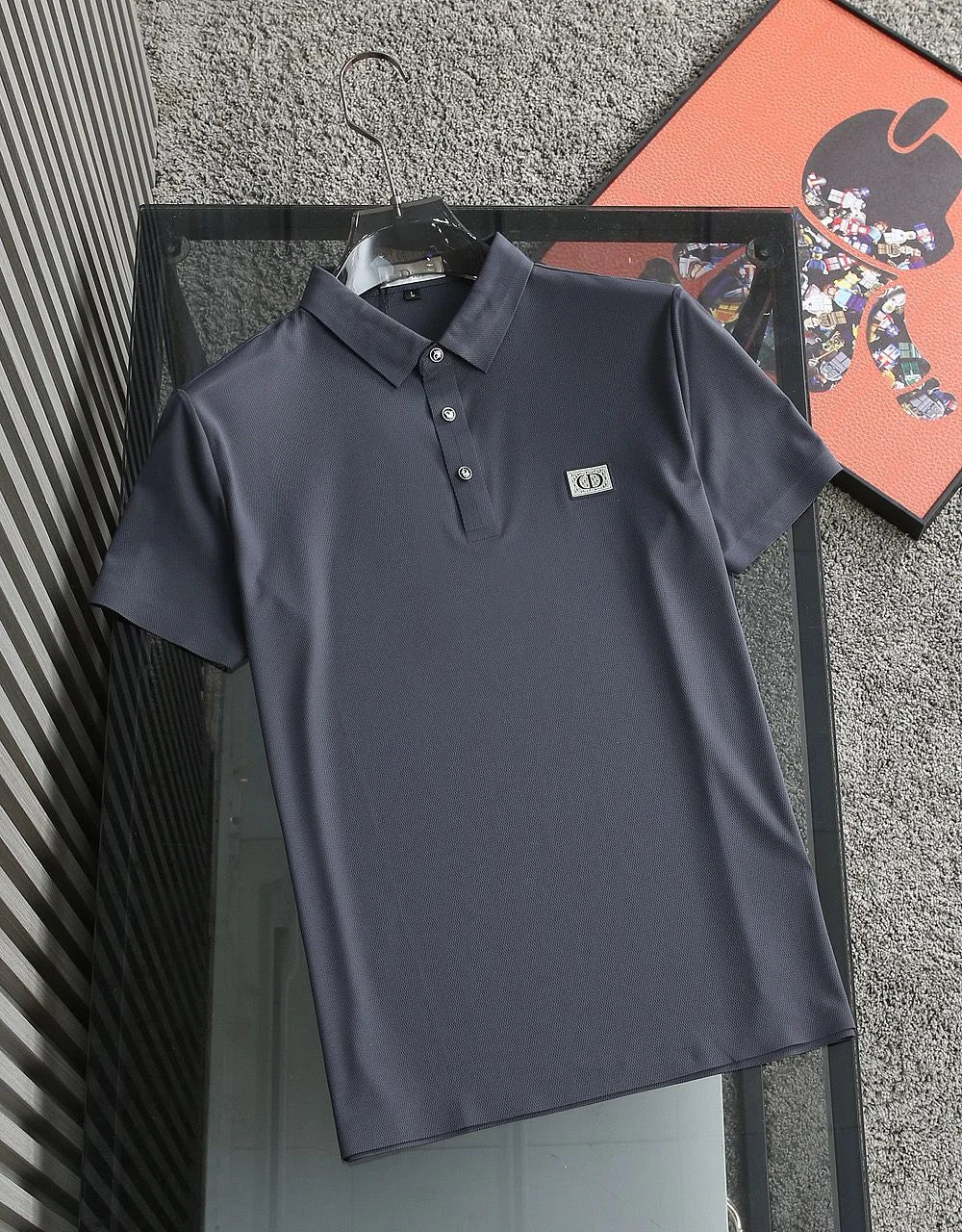 CHRISTIAN DIOR || Cotton Stretch Pique Polo T-Shirt