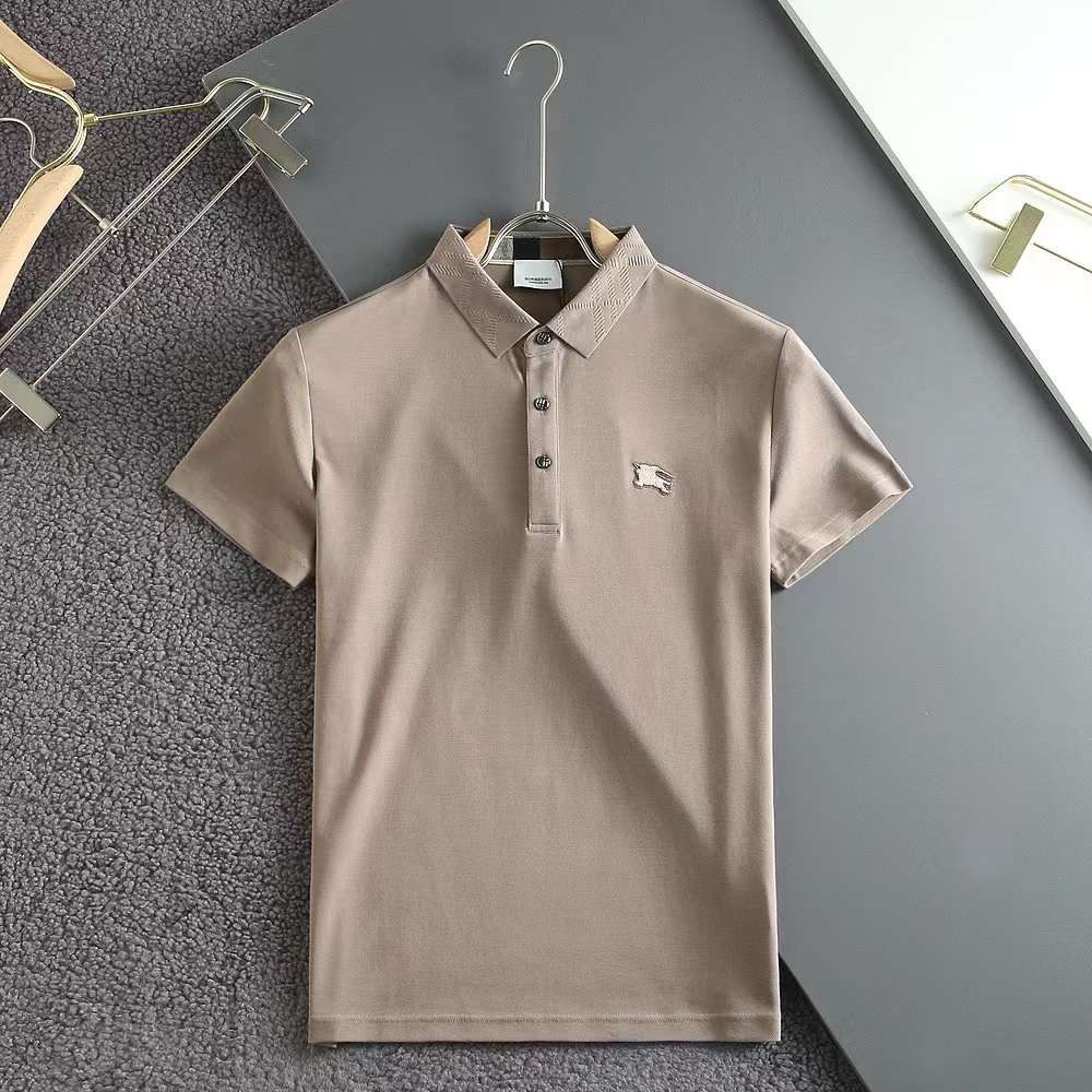 BURBERRY Oxford Logo Embroidered Polo T shirt FASHION MYST