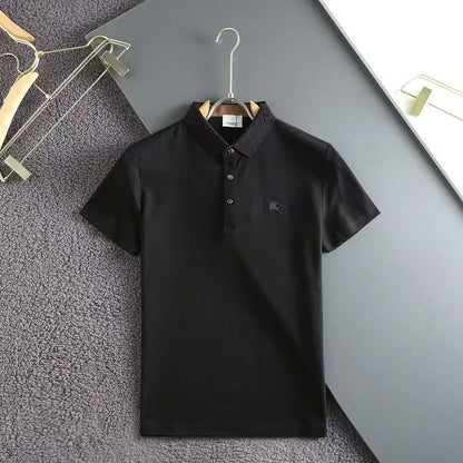 BURBERRY || Oxford Logo Embroidered Polo T-shirt