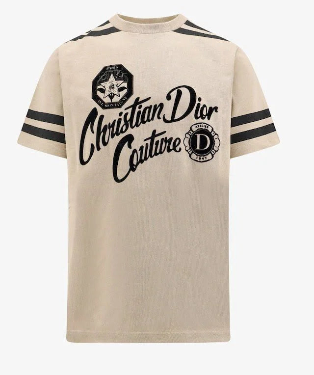 CHRISTIAN DIOR || 2024 SS Unisex Street Style Cotton Short Sleeves Logo Luxury T-Shirt