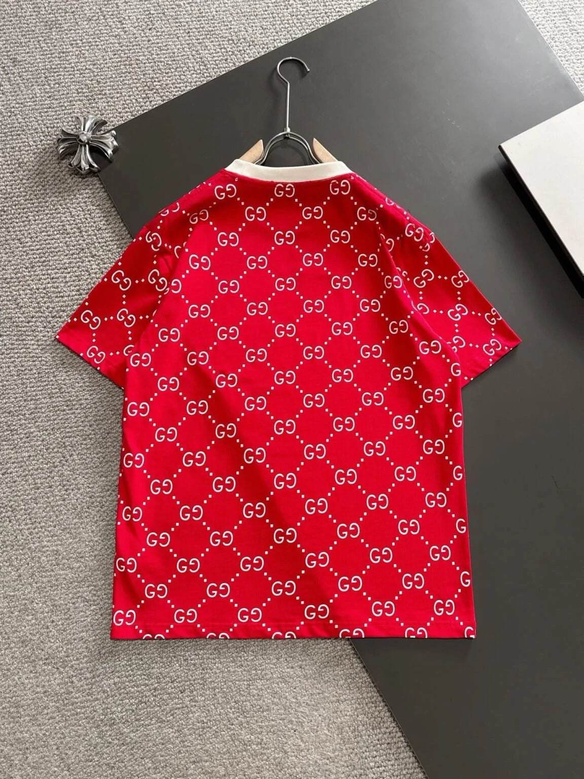 GUCCI All Over GG Logo Print T Shirt FASHION MYST