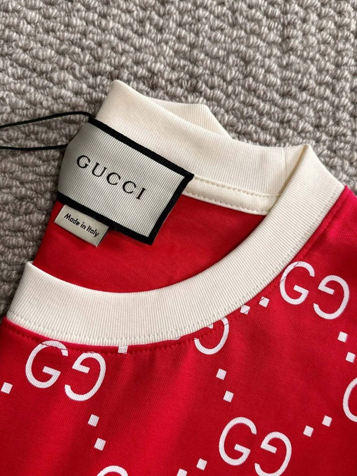 GUCCI || All-Over GG Logo Print T-Shirt