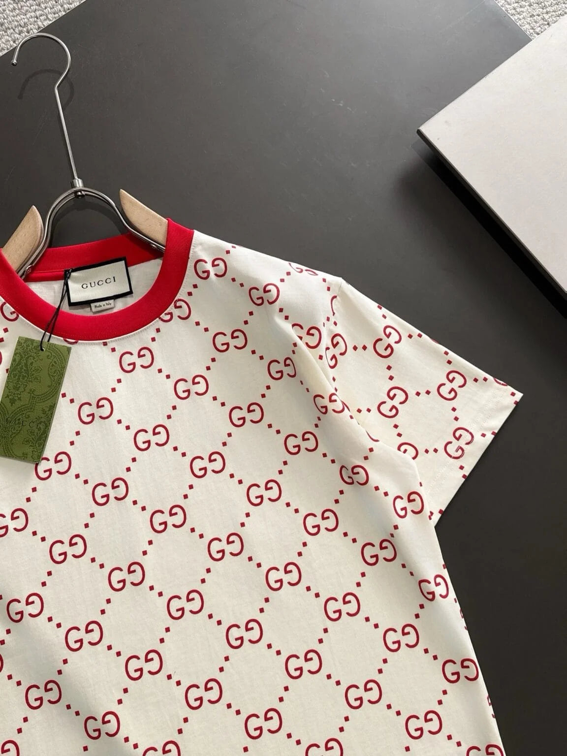 GUCCI All Over GG Logo Print T Shirt FASHION MYST