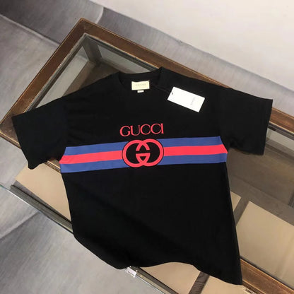 GUCCI || Interlocking GG Logo Cotton T-Shirt / Black