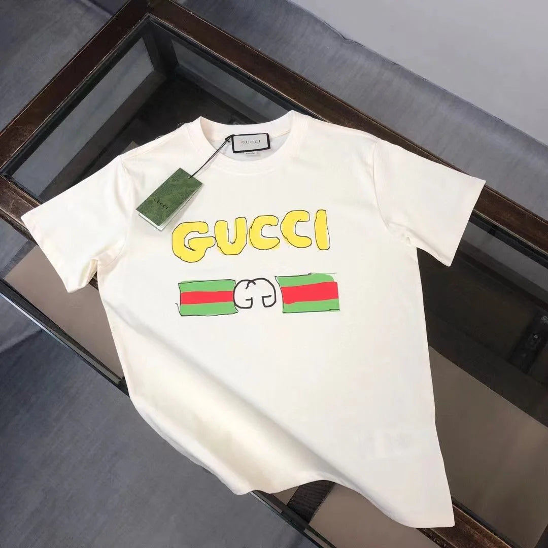 GUCCI || T-Shirt Classic Gucci Logo Black & White